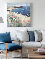 Custom On the Breeze Square Framed Canvas