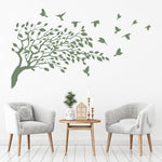 Bird Tree Branch Custom Wall Sticker