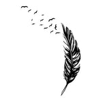 Plume Feather Birds Custom Wall Sticker